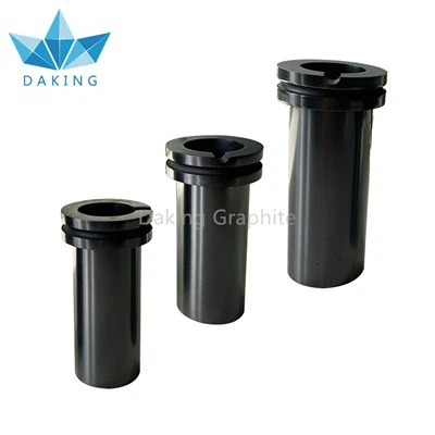 Creuset en graphite fondu à double anneau-